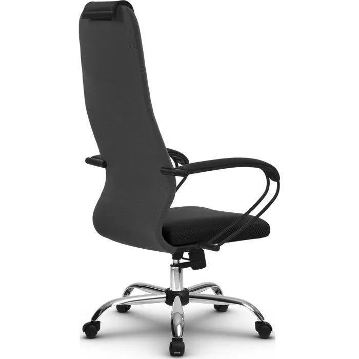 Кресло компьютерное SU-BK130-10 Ch Темно-серый / черный