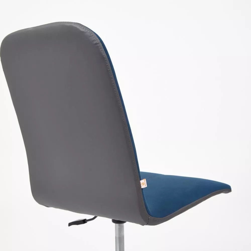 Кресло компьютерное RIO синий / металлик