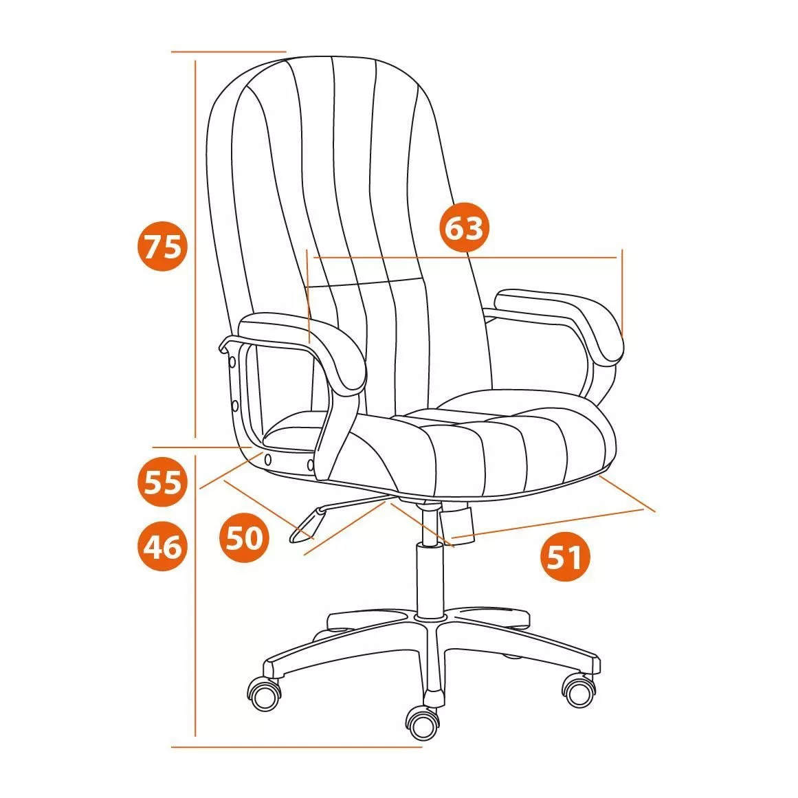 Кресло СН888 LT (22) ткань серый