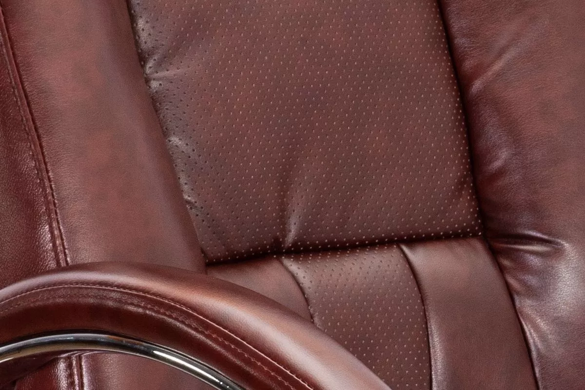 Кресло поворотное King темно-коричневый экокожа 56899