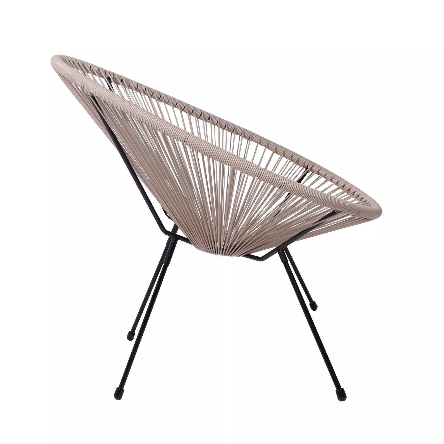 Кресло садовое RIMINI искусственный ротанг коричневый 95472