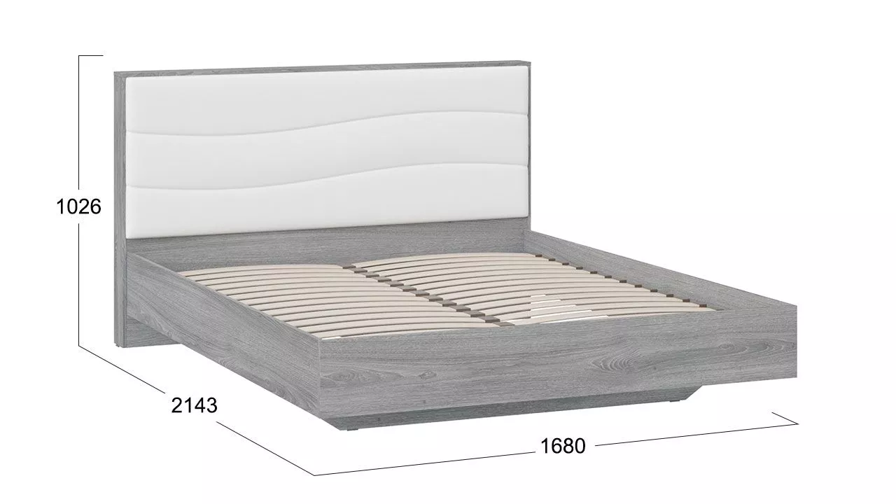 Кровать 160х200 Тип 1 Миранда дуб гамильтон 202.004.000