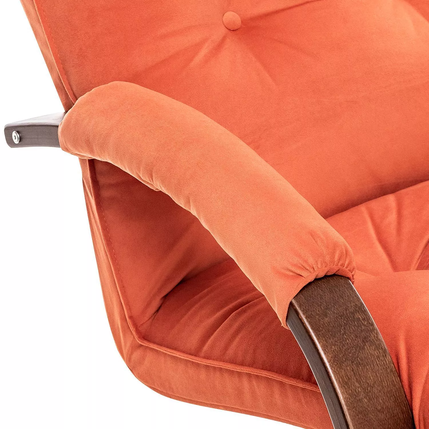 Кресло-трансформер Монако V39 оранжевый / Орех текстура