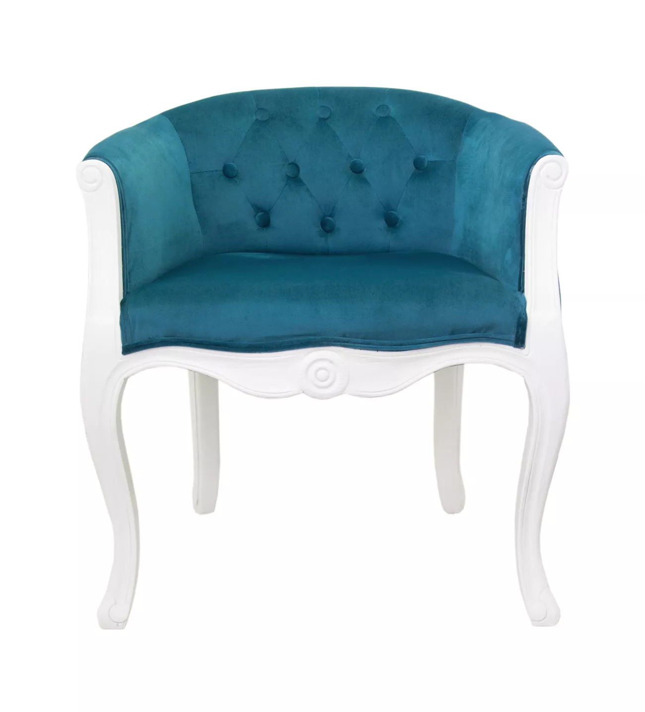 Кресло Kandy blue+white