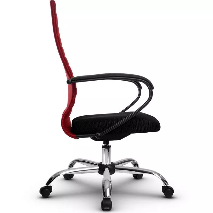 Кресло компьютерное SU-СК130-10P Ch Красный / черный