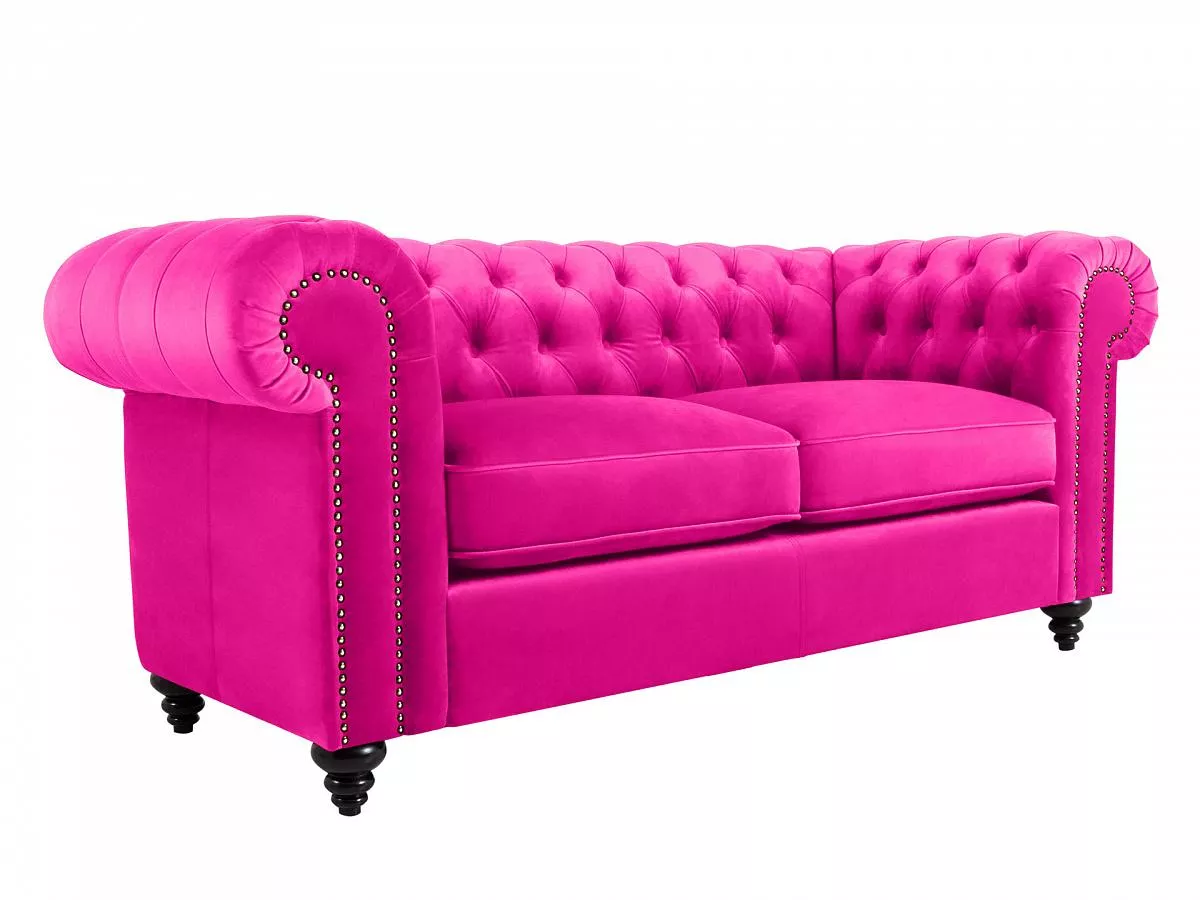 Диван Chester Classic двухместный розовый 344537
