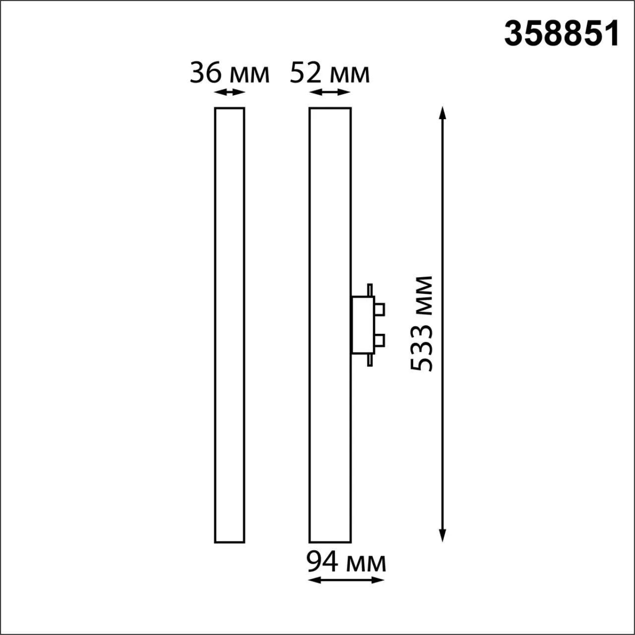Светильник трековый однофазный трехжильный светодиодный NOVOTECH ITER 358851