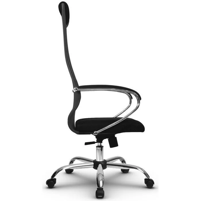 Кресло компьютерное SU-BK131-8 Ch Темно-серый / черный