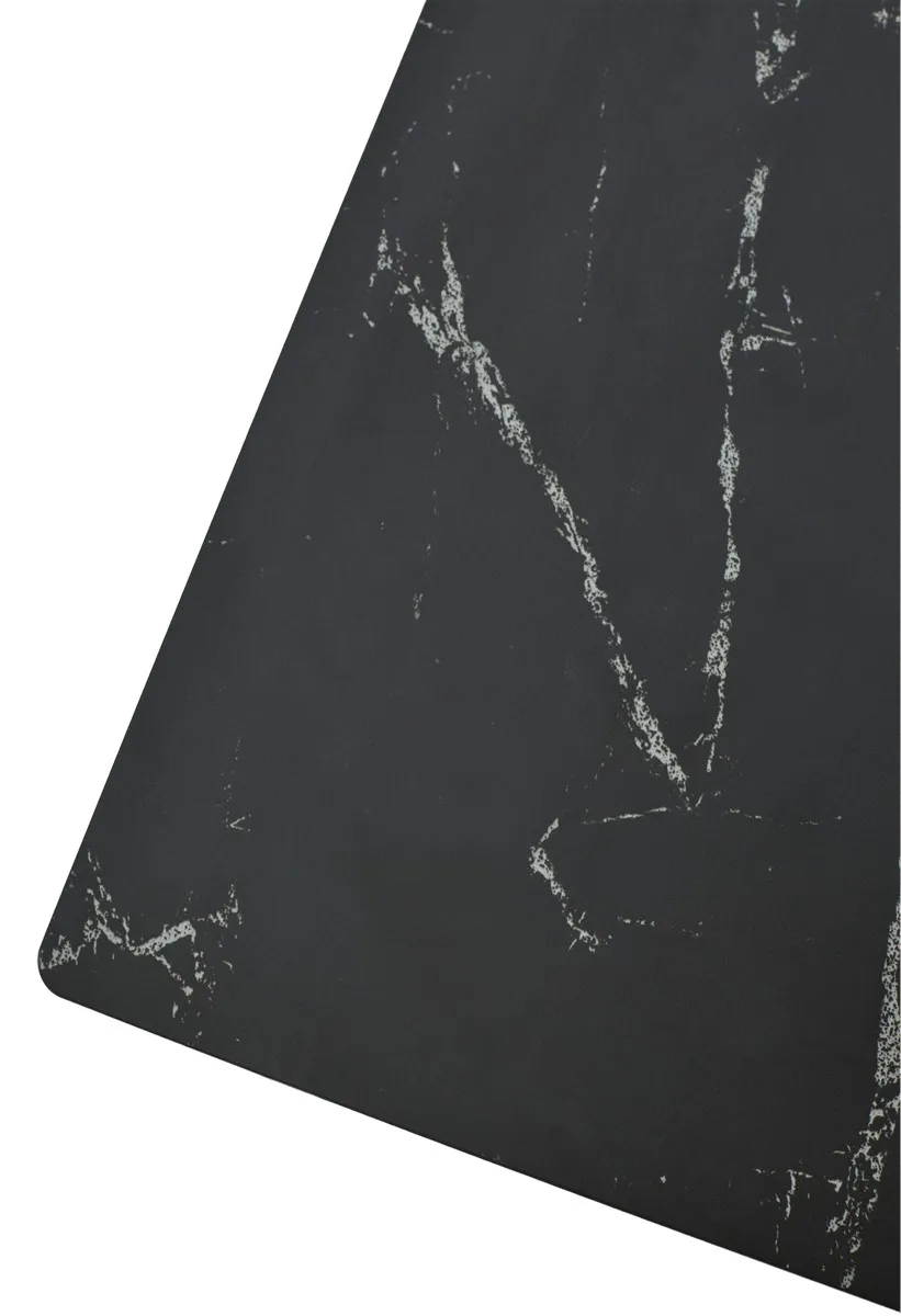 Стол FONDI 180 MARBLES NERO KL-116 Черный мрамор матовый итальянская керамика/ черн.каркас