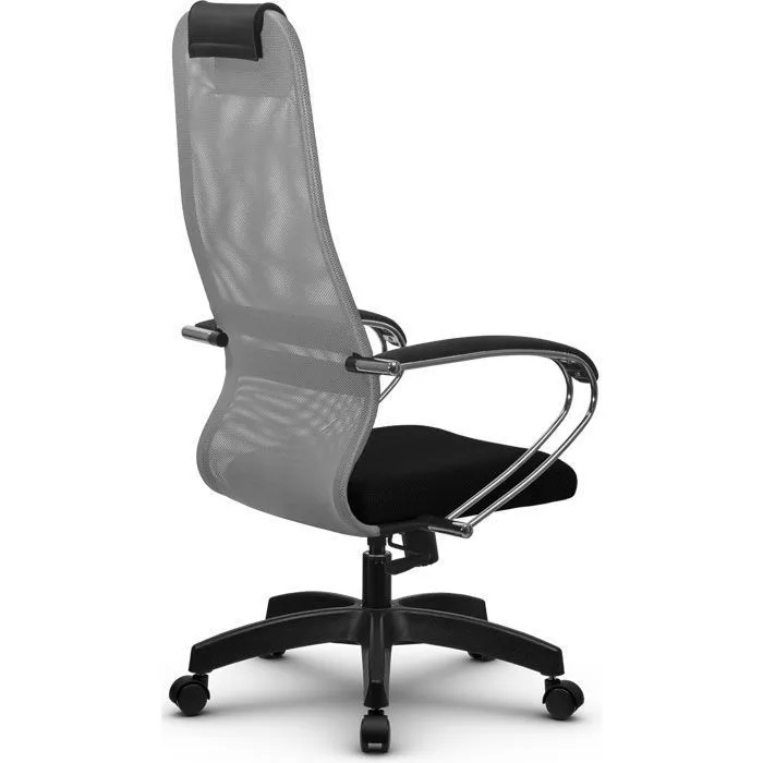 Кресло компьютерное SU-BK131-8 Pl Светло-серый / черный