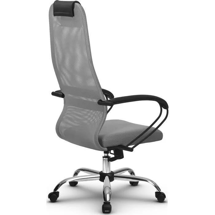 Кресло компьютерное SU-BК130-8 Ch Светло-серый / светло-серый