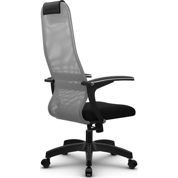 Кресло компьютерное SU-BU158-8 Pl Светло-серый / черный