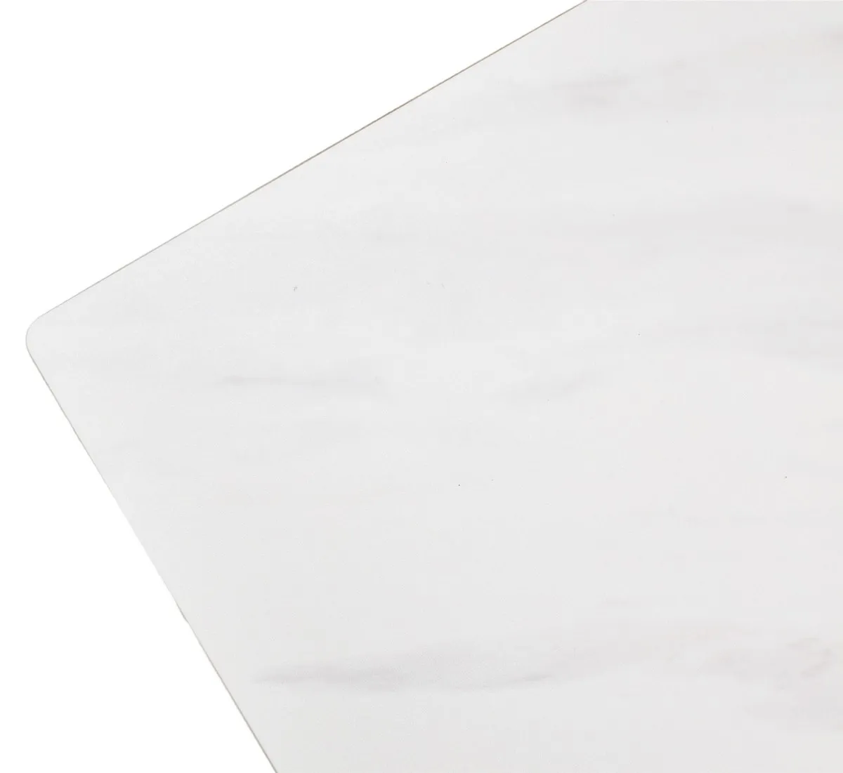 Стол ORISTANO 200 MARBLES KL-99 Белый мрамор матовый итальянская керамика/ черный каркас
