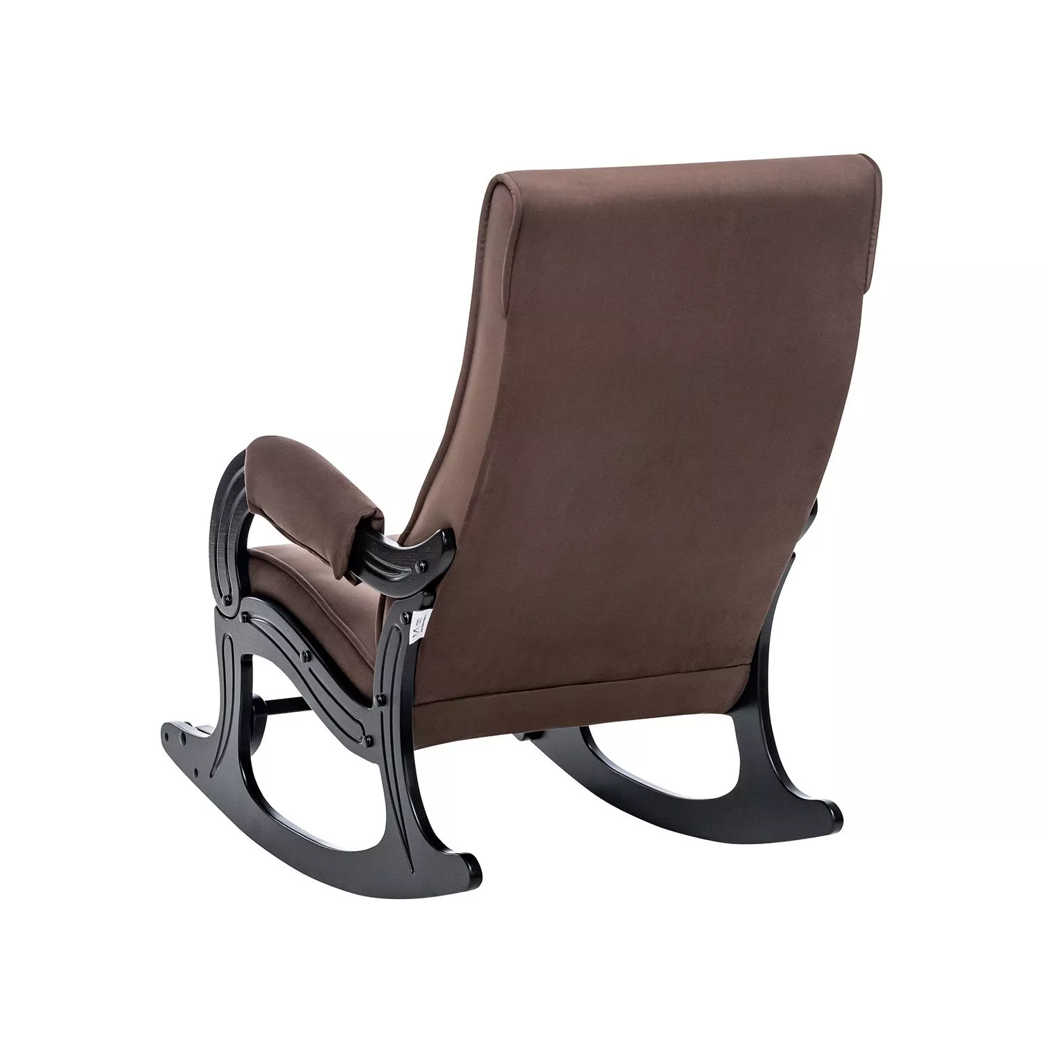 Кресло-качалка Модель 707 ткань V23 молочный шоколад / Венге