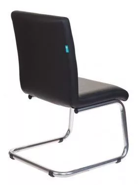 Кресло для посетителей Бюрократ CH-250-V экокожа черный