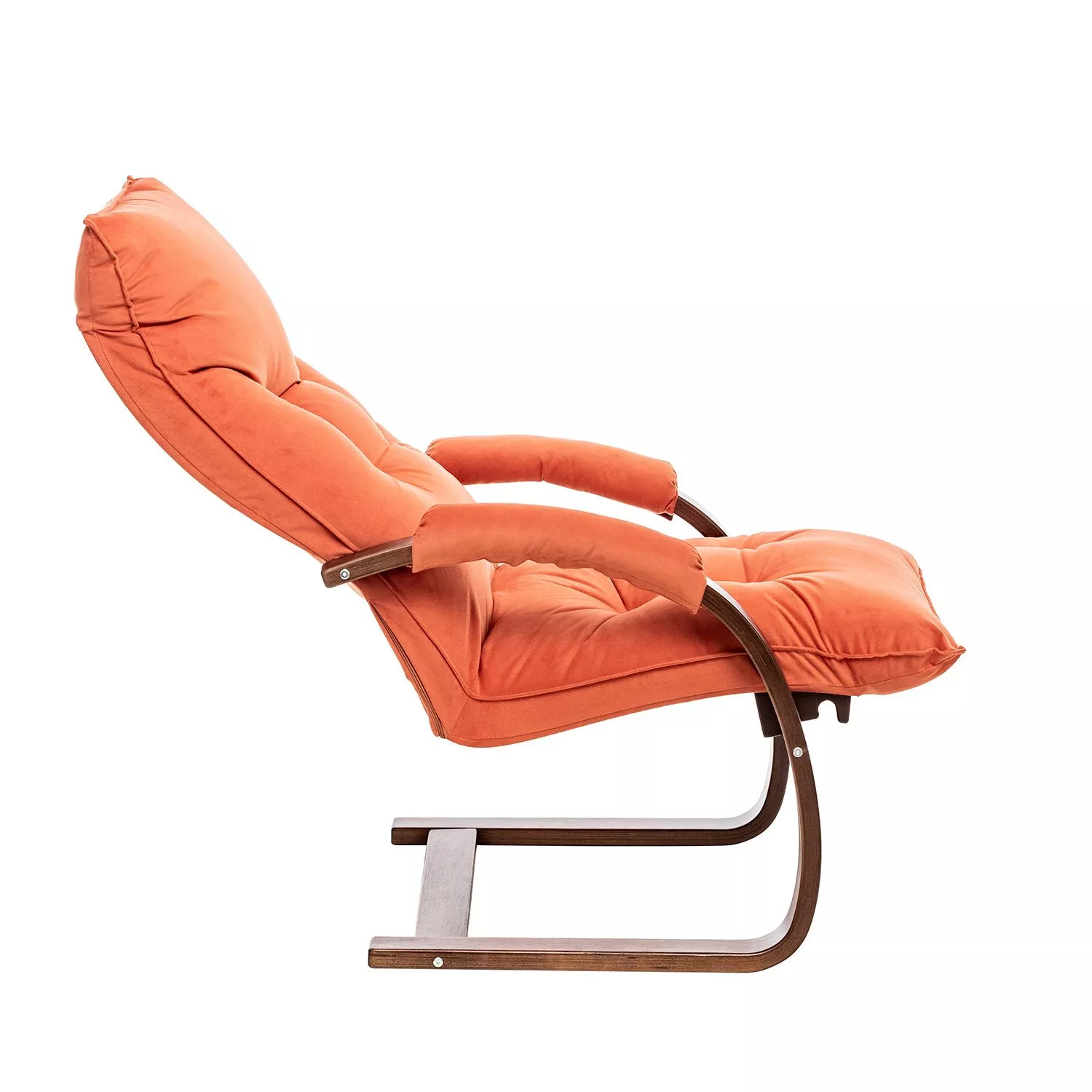 Кресло-трансформер Монако V39 оранжевый / Орех текстура