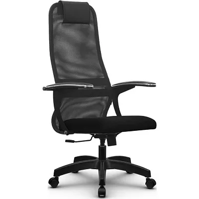 Кресло компьютерное SU-BU158-8 Pl Темно-серый / черный