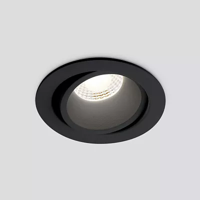 Точечный встраиваемый светильник Elektrostandard Nulla 15267/LED Черный
