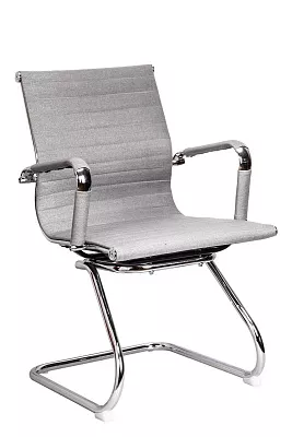 Кресло на полозьях Mariani серый ткань