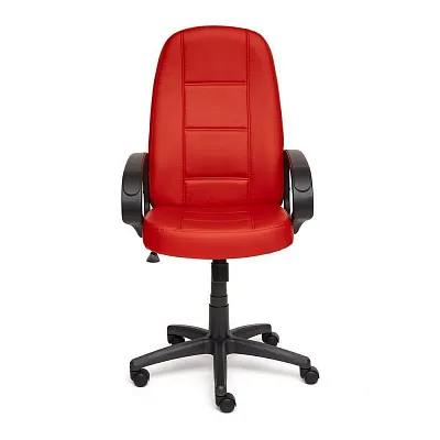 Кресло компьютерное СН747 экокожа красный