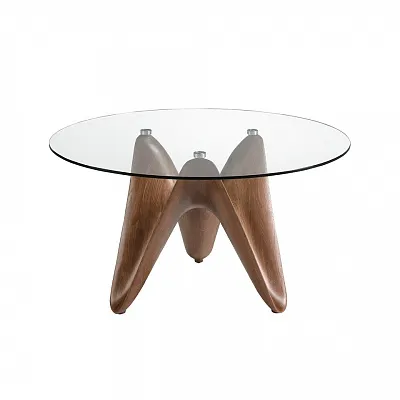 Круглый обеденный стол Angel Cerda 1126/RT20045 из закаленного стекла D 140 177916