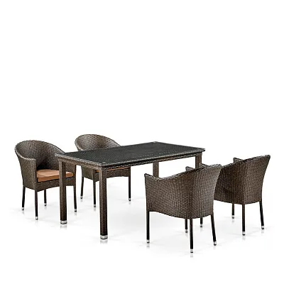 Комплект мебели из ротанга T256A/Y350A-W53 4PCS Brown