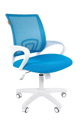 Кресло для персонала Chairman 696 white голубой