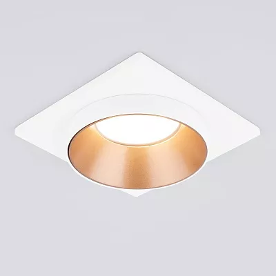 Точечный встраиваемый светильник Elektrostandard Solas 116 MR16 золото/белый