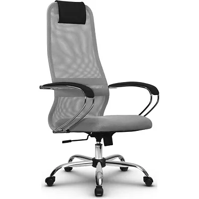 Кресло компьютерное SU-BK131-8 Ch Светло-серый / светло-серый