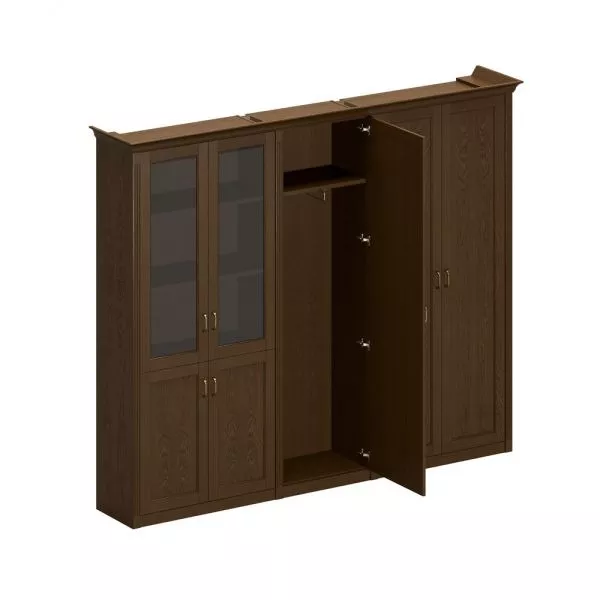 Шкаф высокий комбинированный для документов и одежды Perseo ПС 347 ДМ