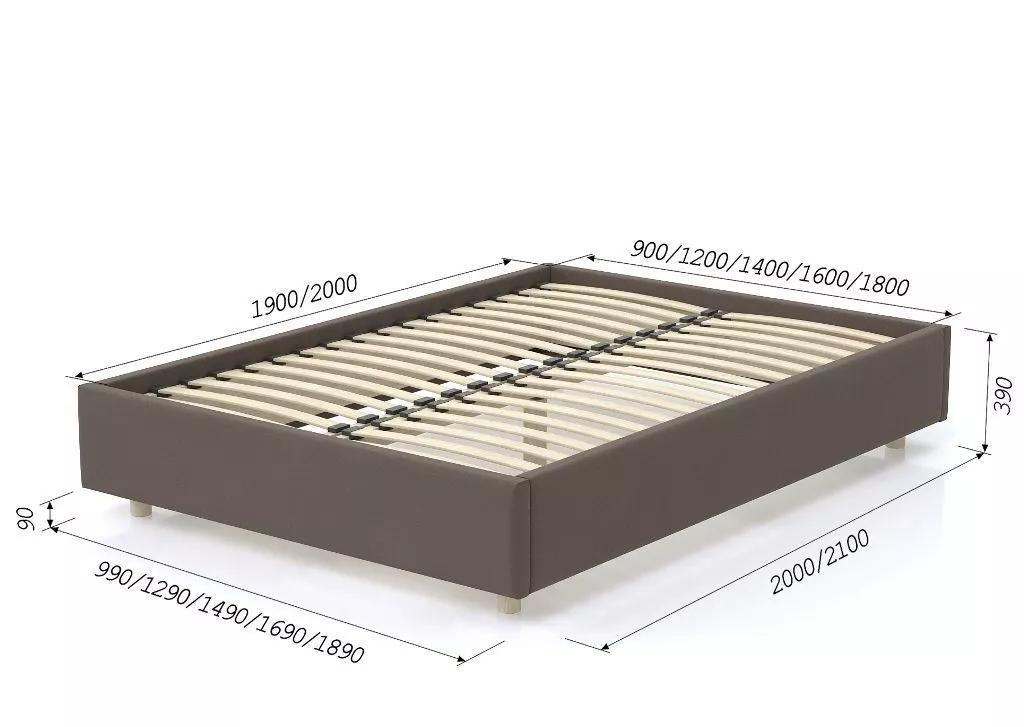 Кровать SleepBox сосна 140х200