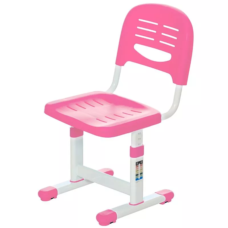 Комплект парта и стул (растущие) SET Holto-11 с лампой розовый