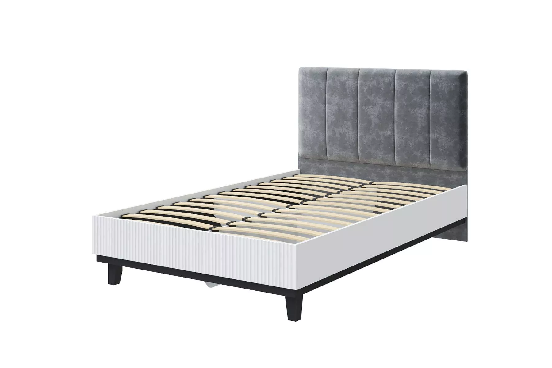 Кровать с основанием Бренди Лайт 120х200 Шарлиз Белое сияние МЛК