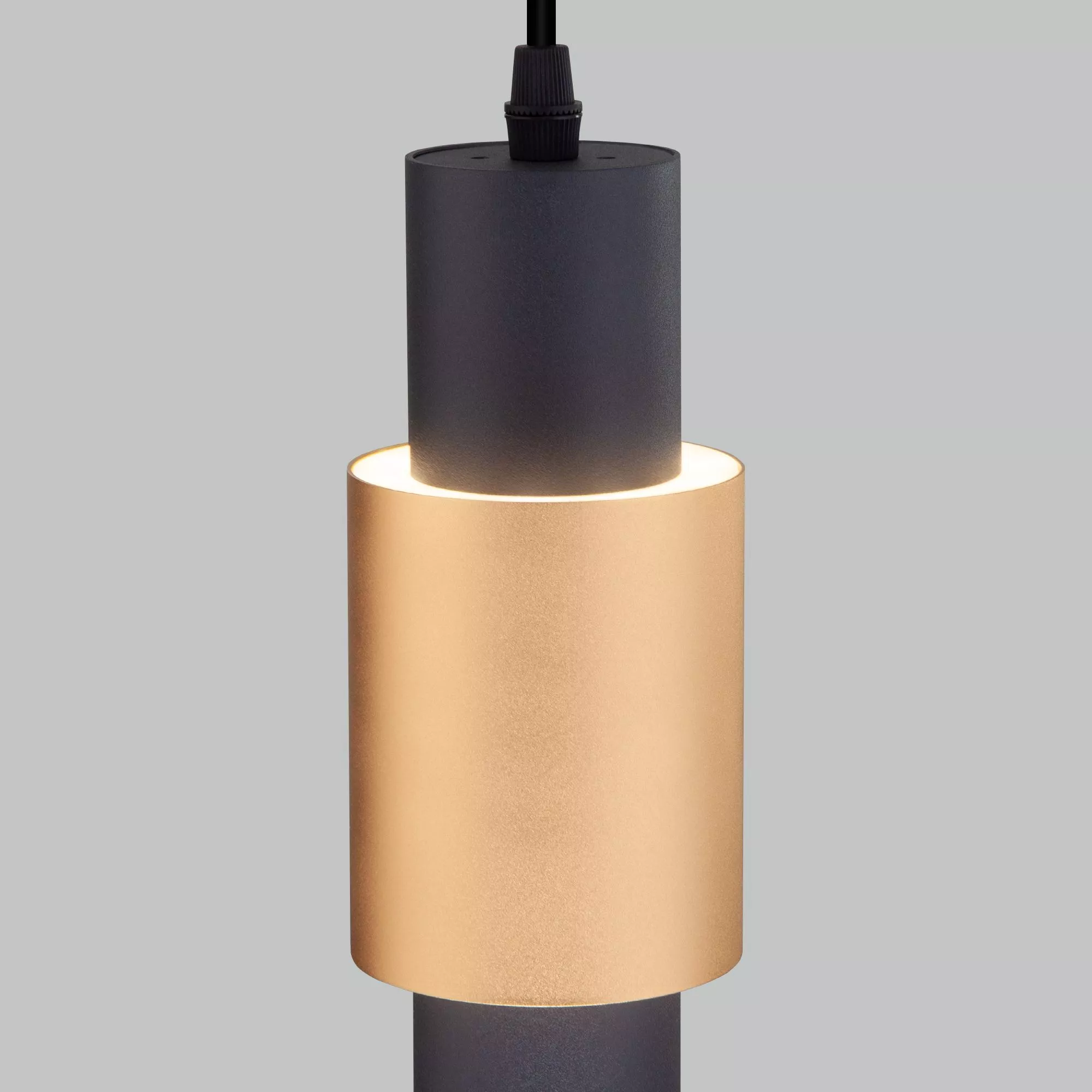 Подвесной светильник Eurosvet Bento 50204/1 LED черный/матовое золото