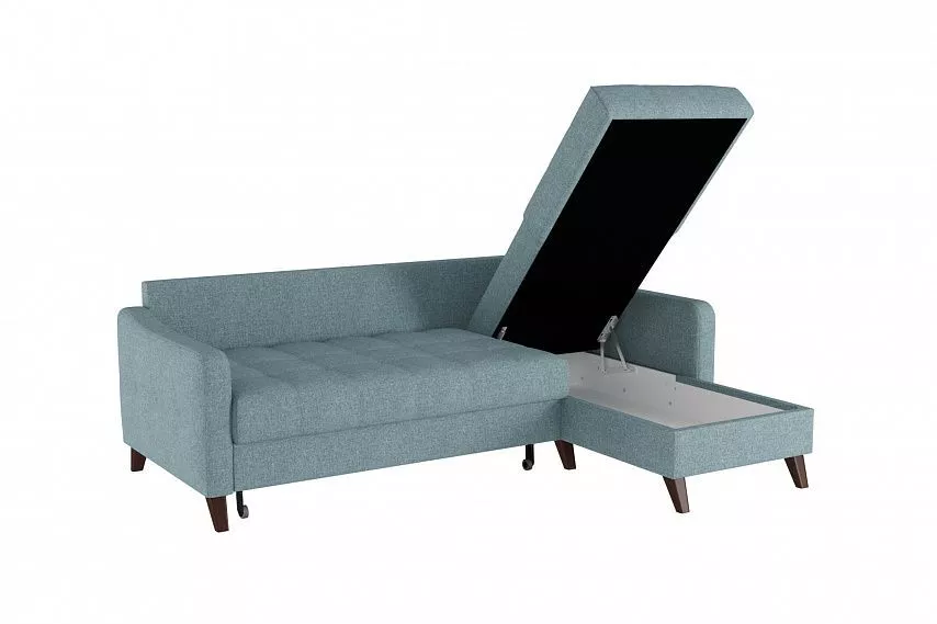 Угловой диван-кровать Римини 1 Silva 045 Sherlock 975