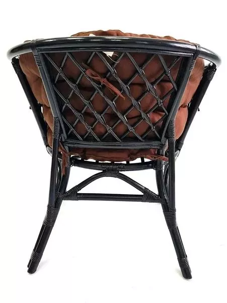 Кресло из ротанга Багама венге (подушки твил полные коричневые)