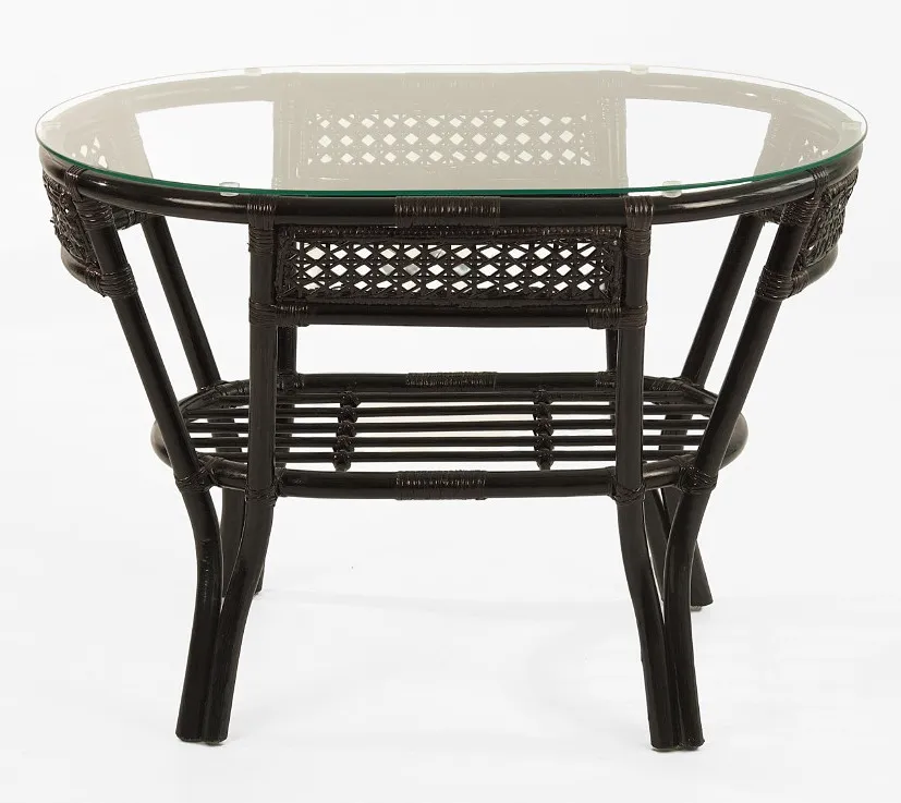 Комплект мебели из ротанга Пеланги 02 15 дуэт с овальным столом венге