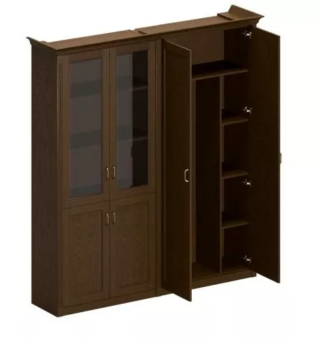 Шкаф высокий комбинированный для одежды и документов Perseo ПС 353 ДМ