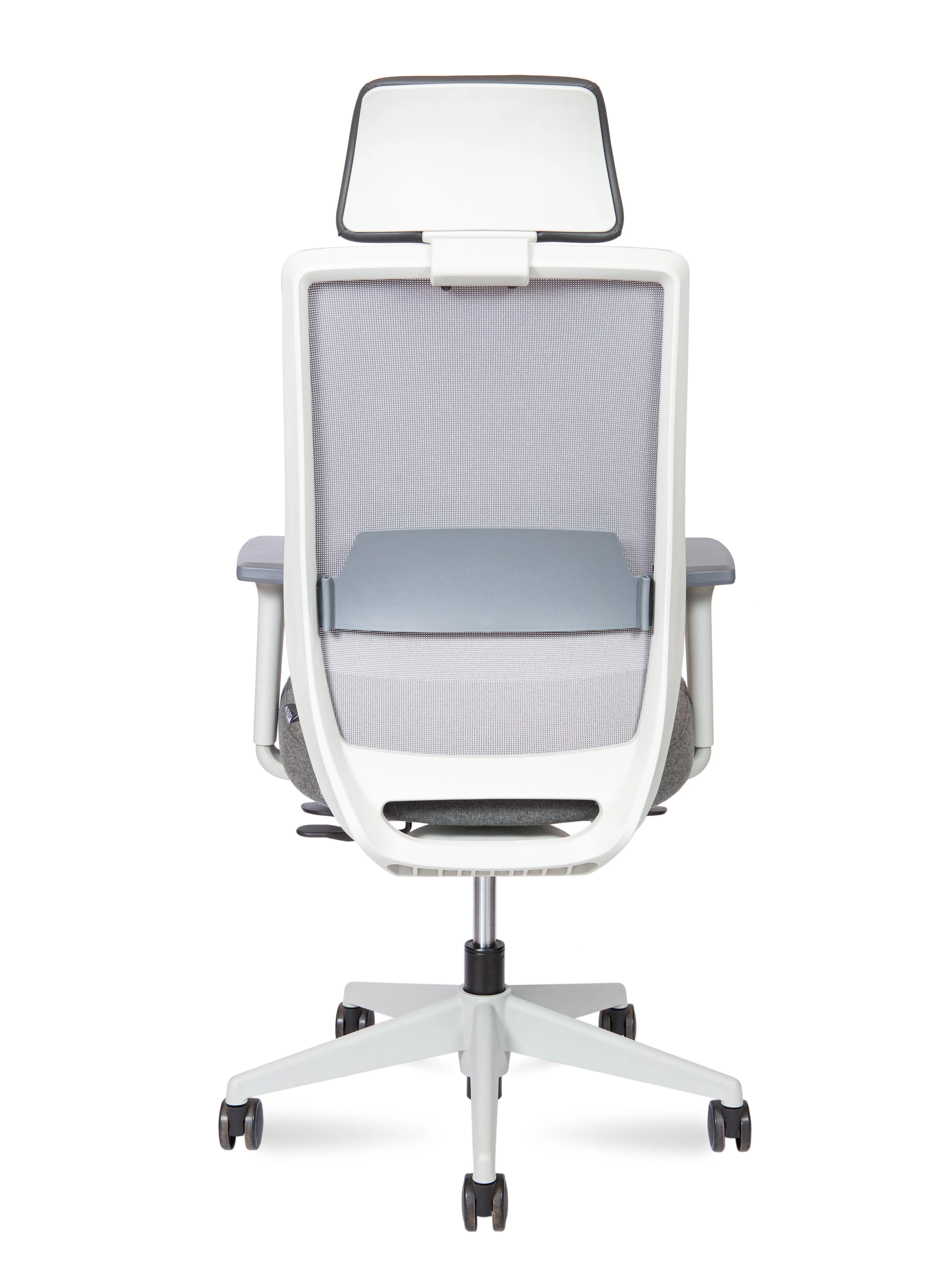 Кресло эргономичное NORDEN Mono grey белый пластик / серый H6255-1 grey