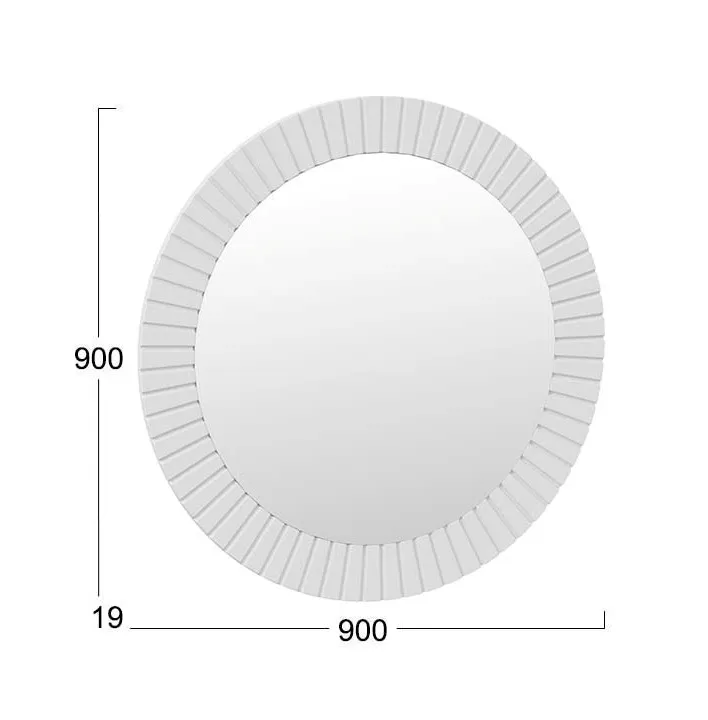 Зеркало навесное круглое Хилтон белый матовый 402.001.000