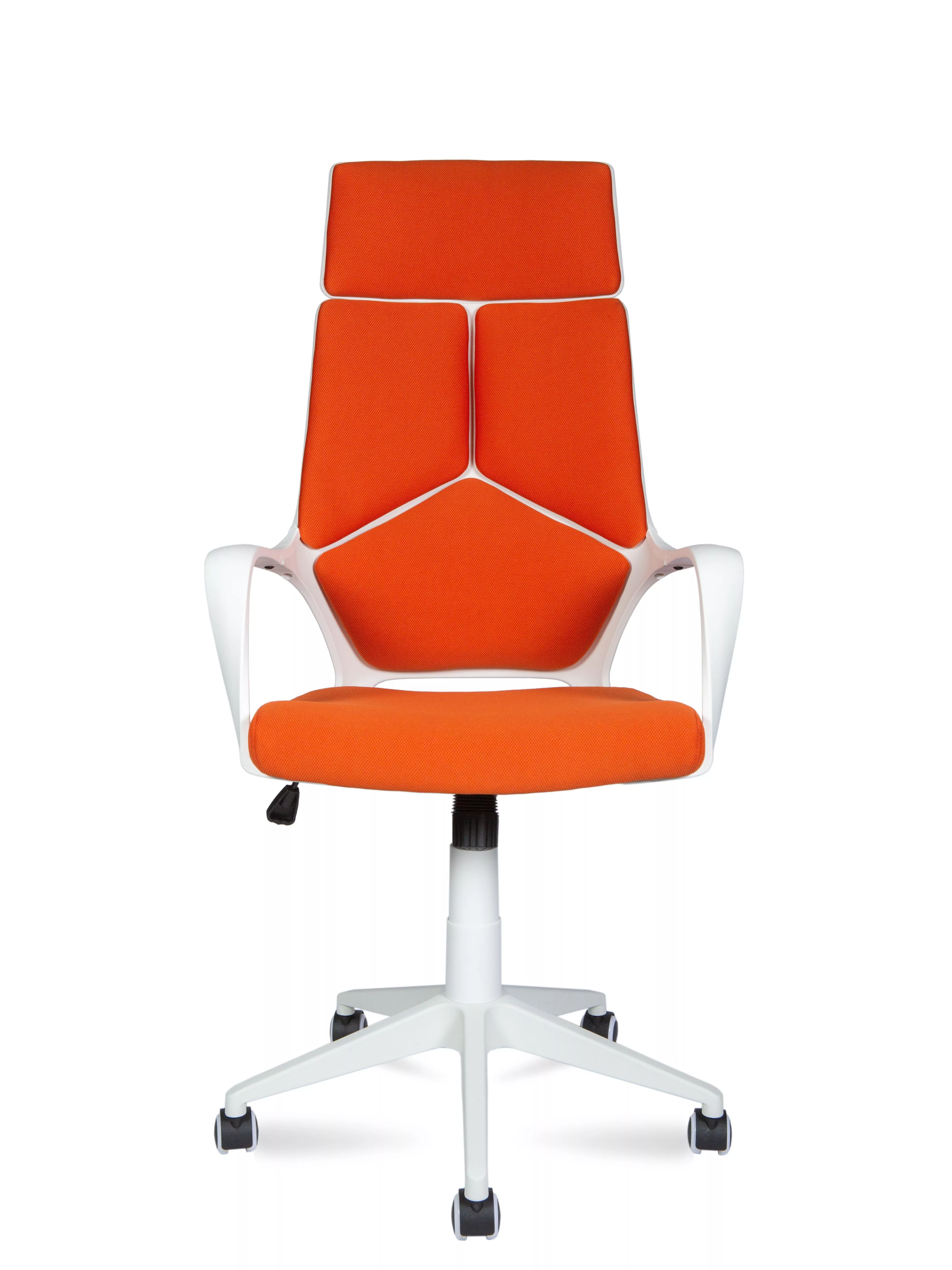 Кресло компьютерное IQ белый пластик / оранжевый ткань CX0898H-0-59 NORDEN