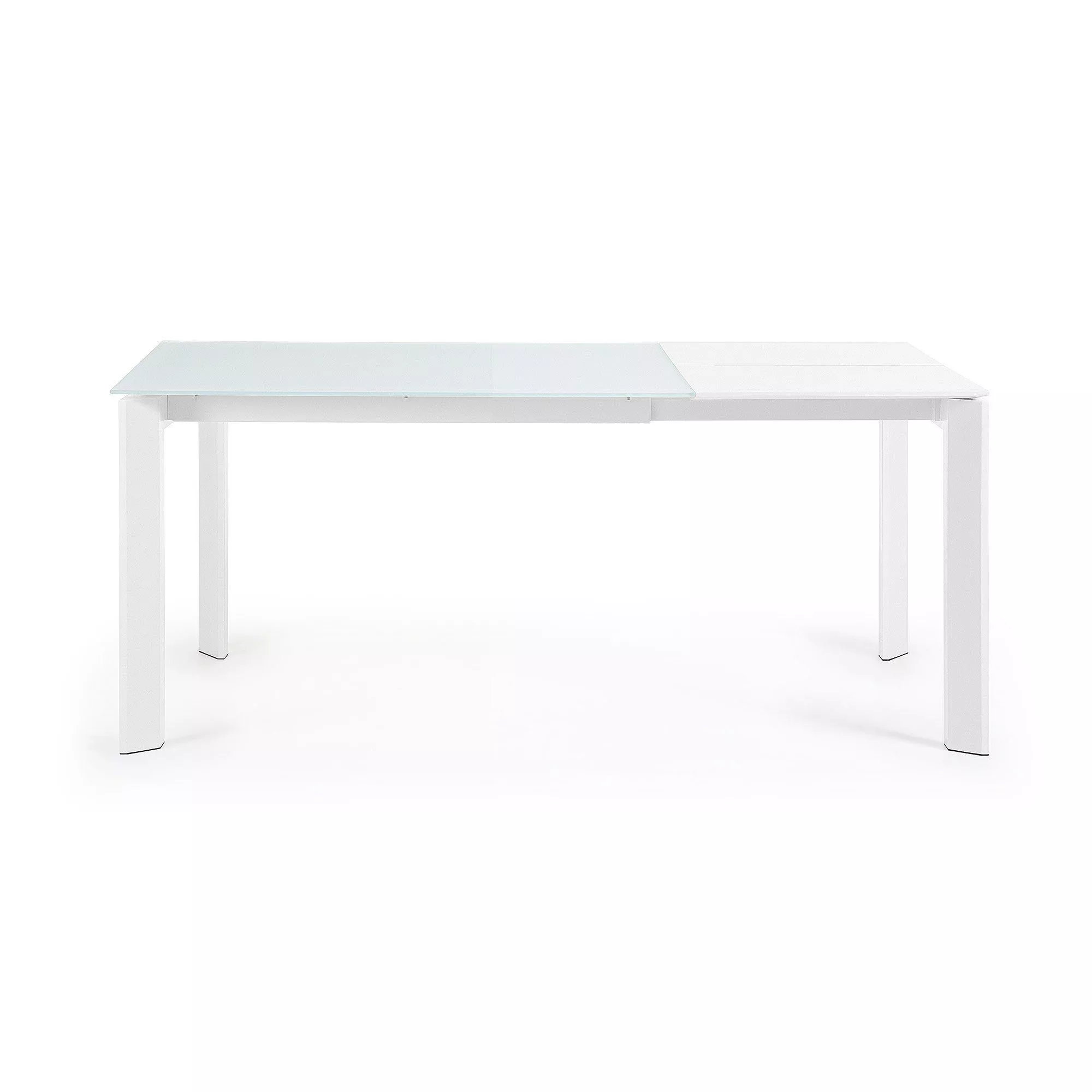 Обеденный стол La Forma Atta 180х80 стеклянный белый