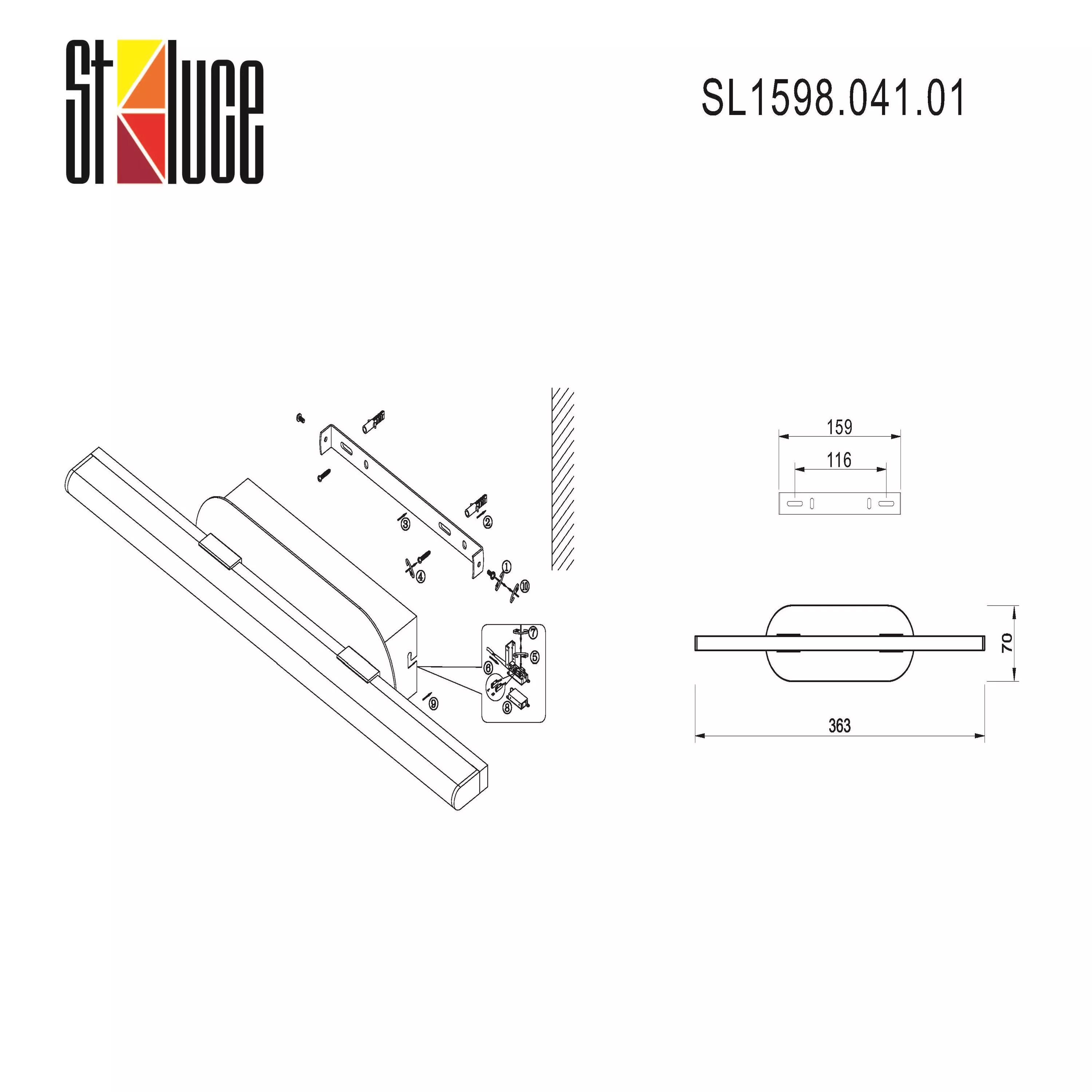 Настенный светильник ST LUCE URSITO SL1598.041.01