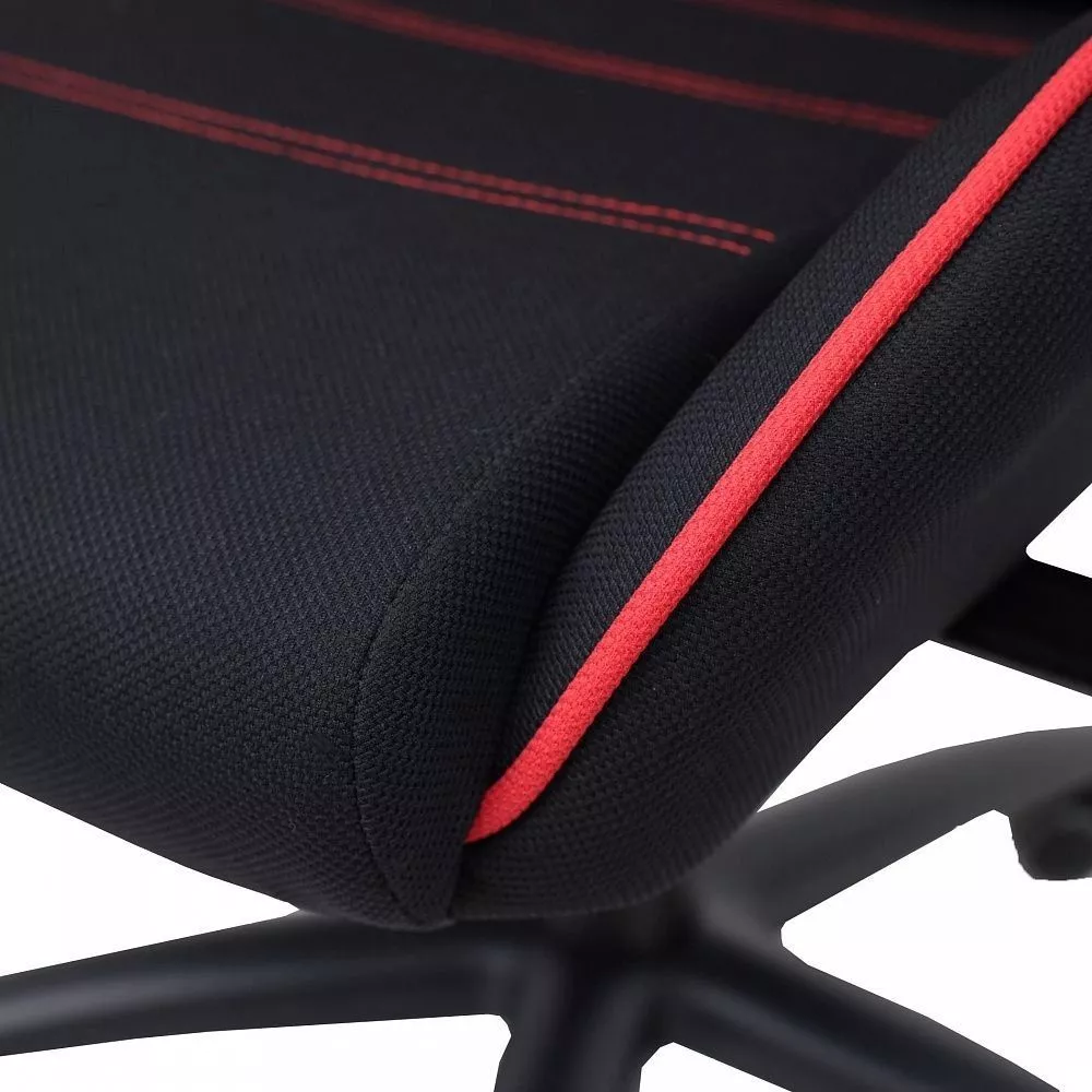 Кресло поворотное Infiniti красный черный ткань 83803