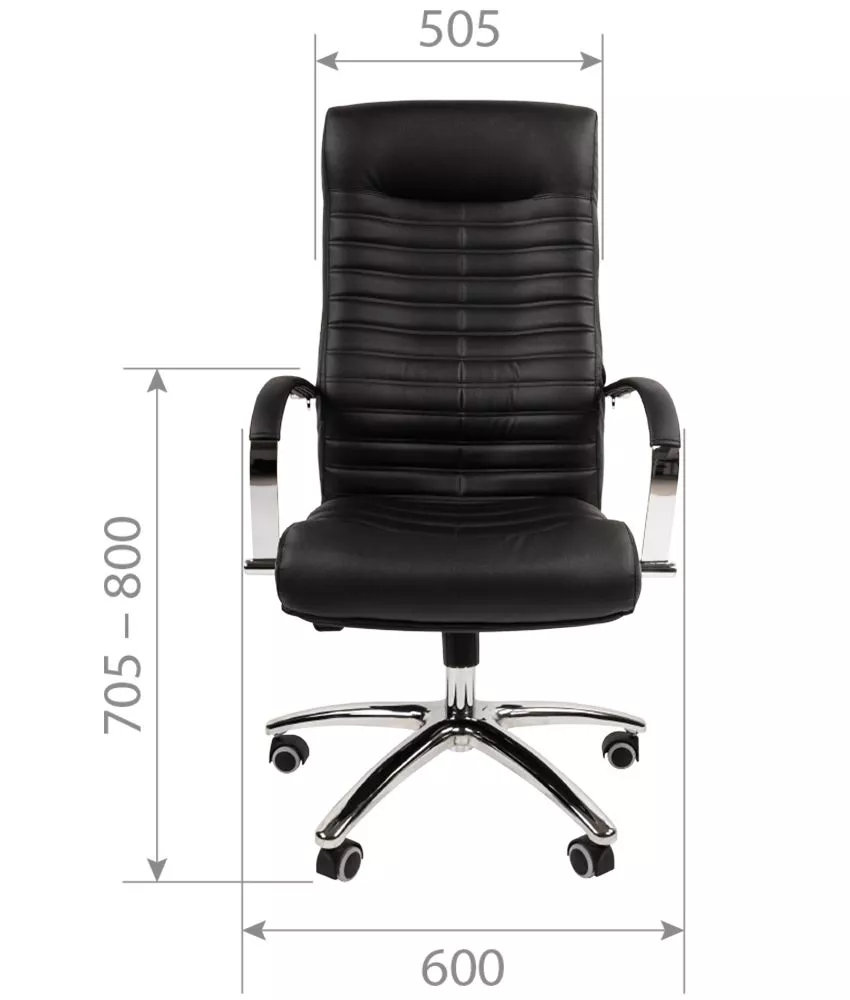 Кресло для руководителя усиленное (до 150 кг) CHAIRMAN 480 N ЭКО коричневый