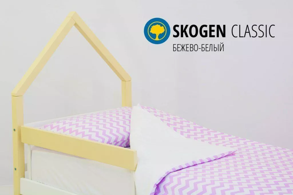 Детская кровать с бортиком Svogen Домик Мини