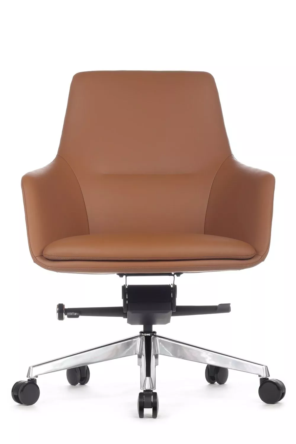 Офисное кресло из натуральной кожи RIVA DESIGN Soul-M (B1908) светло-коричневый