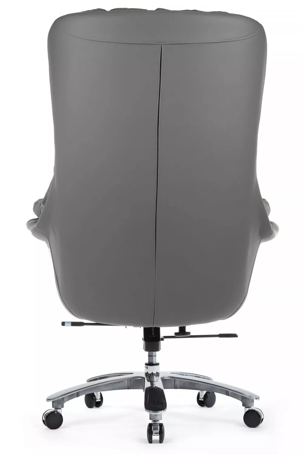 Кресло руководителя из натуральной кожи RIVA DESIGN Leonardo (A355) серый
