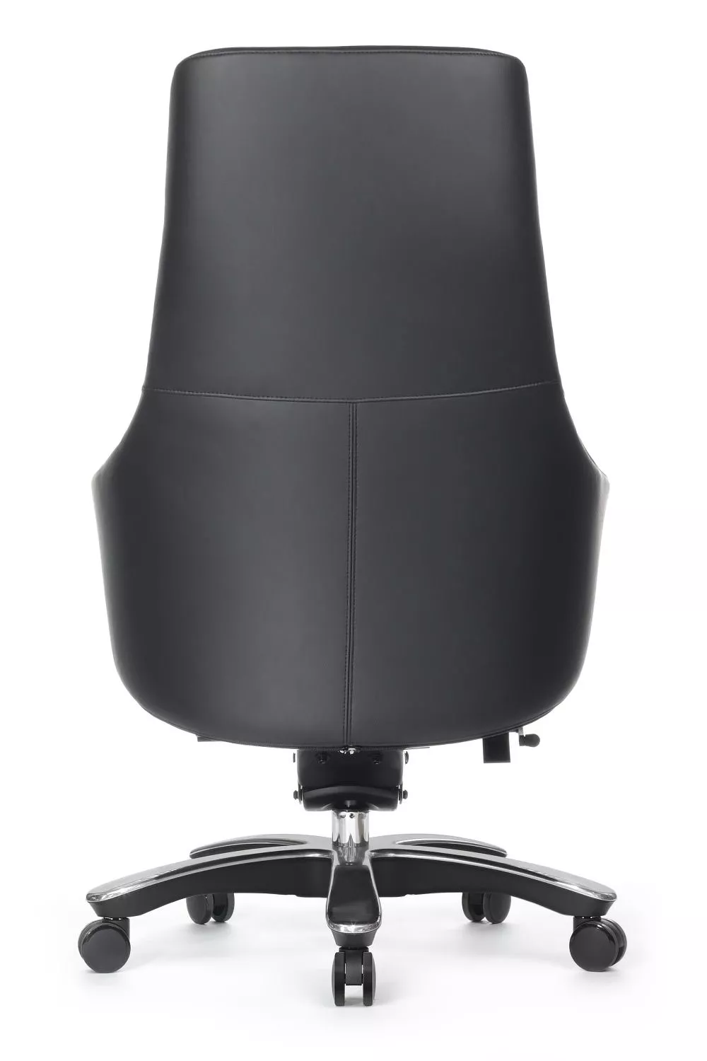 Офисное кресло из натуральной кожи RIVA DESIGN Jotto-M (B1904) без подголовника черный