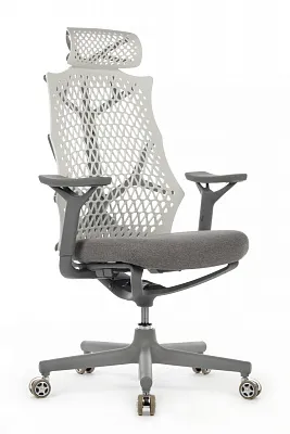 Кресло компьютерное RIVA DESIGN Ego A644 Белый / Серый